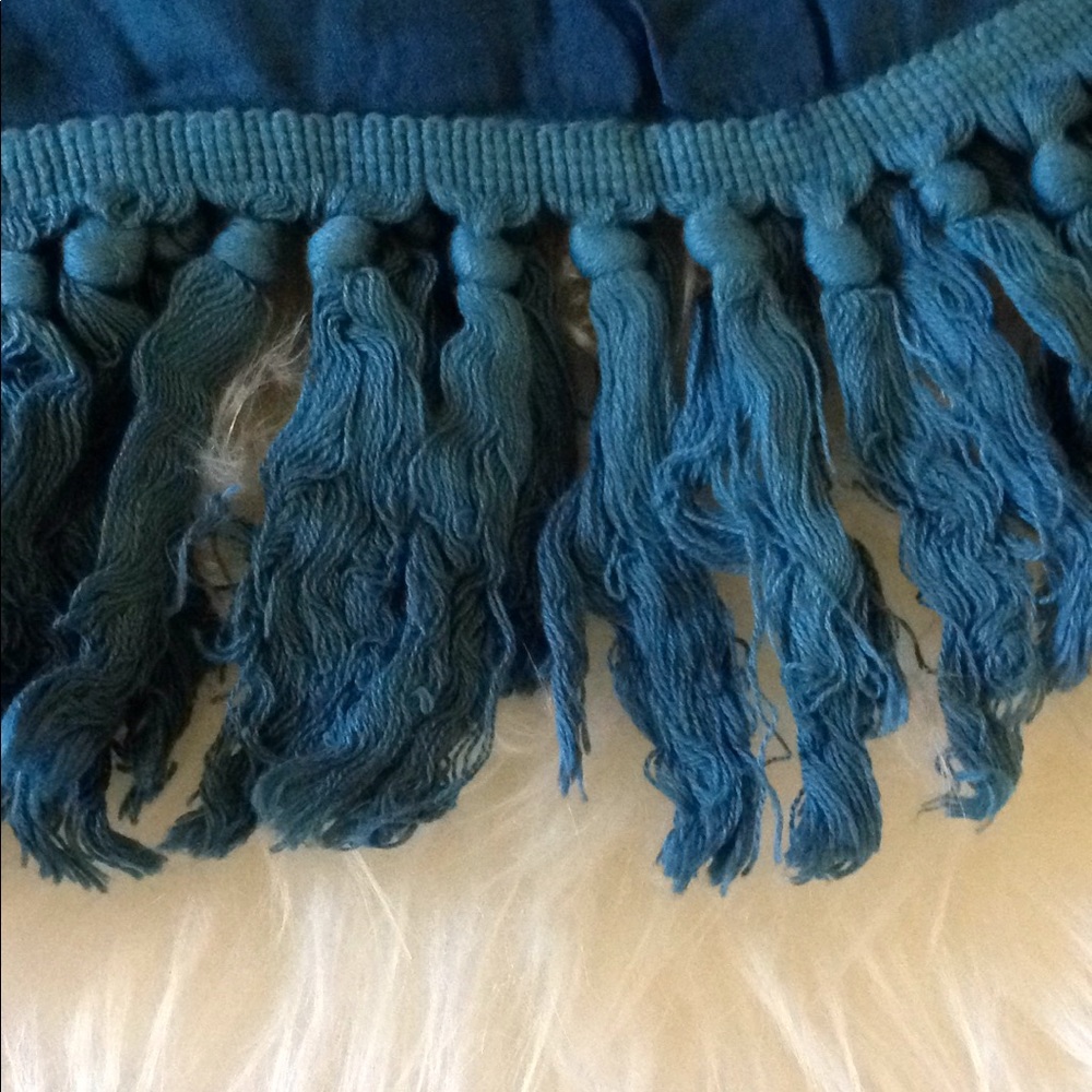 LAST 1! Bell Sleeve tassel fringe tie die blouse - Picture 5 of 8